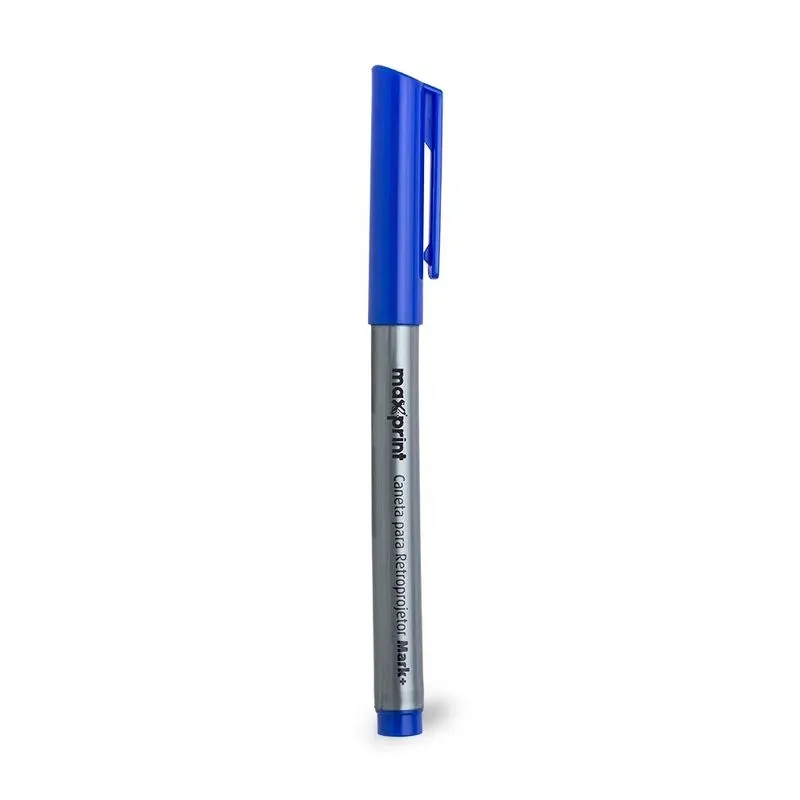 Caneta para Retroprojetor Mark+ Maxprint Azul