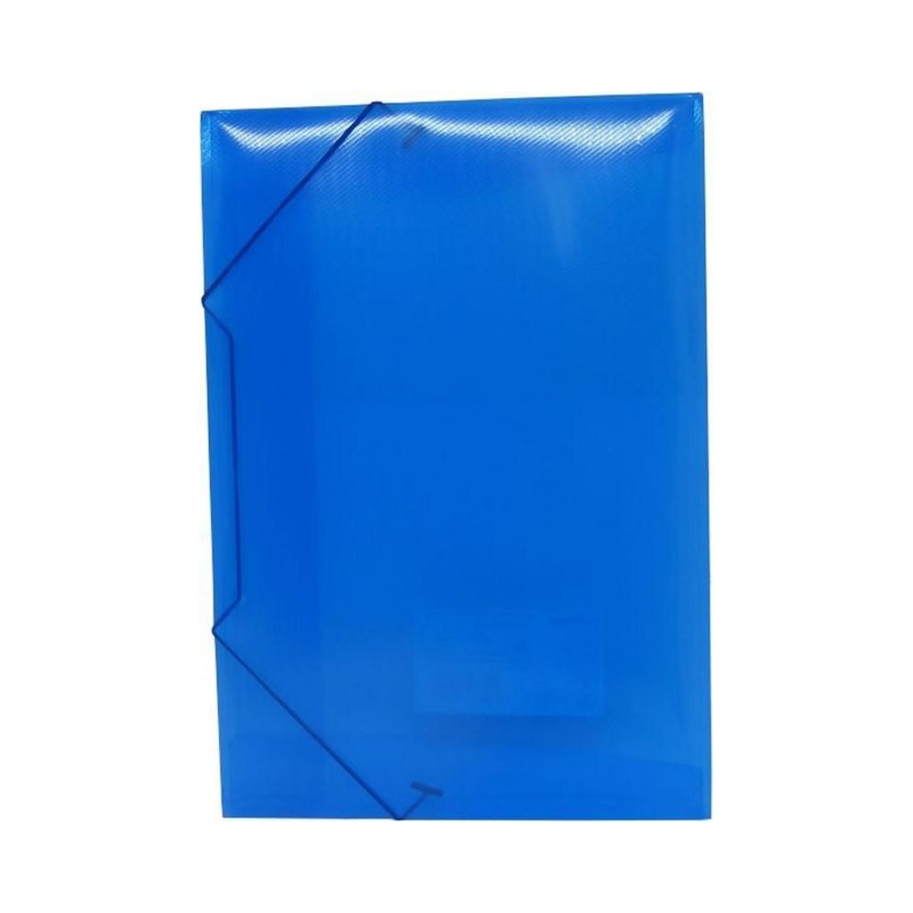 Pasta Aba El&aacute;stico 40mm Of&iacute;cio Polibras Azul 40mm x 245mm x 335mm