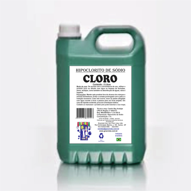 Cloro Creative 5% 5 Litros