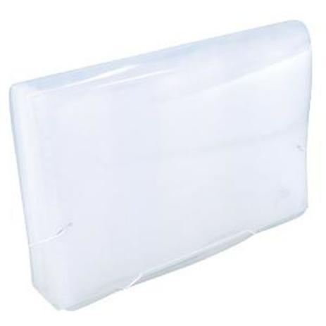 Pasta Sanfonada Pl&aacute;stica A4 31 divis&oacute;rias YES 330mm x 240mm x 65mm Cristal Unit&aacute;ria