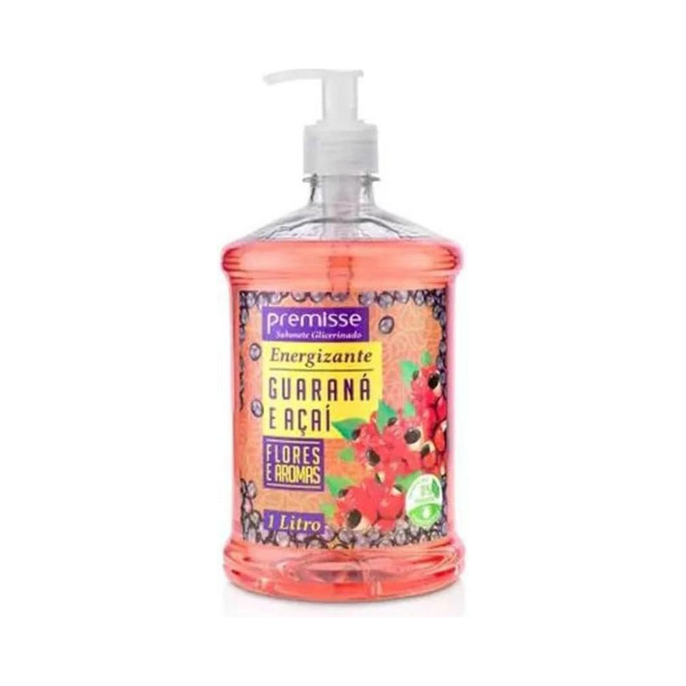 Sabonete L&iacute;quido Glicerinado com Dispenser Premisse Guaran&aacute; e A&ccedil;a&iacute; 1 litro