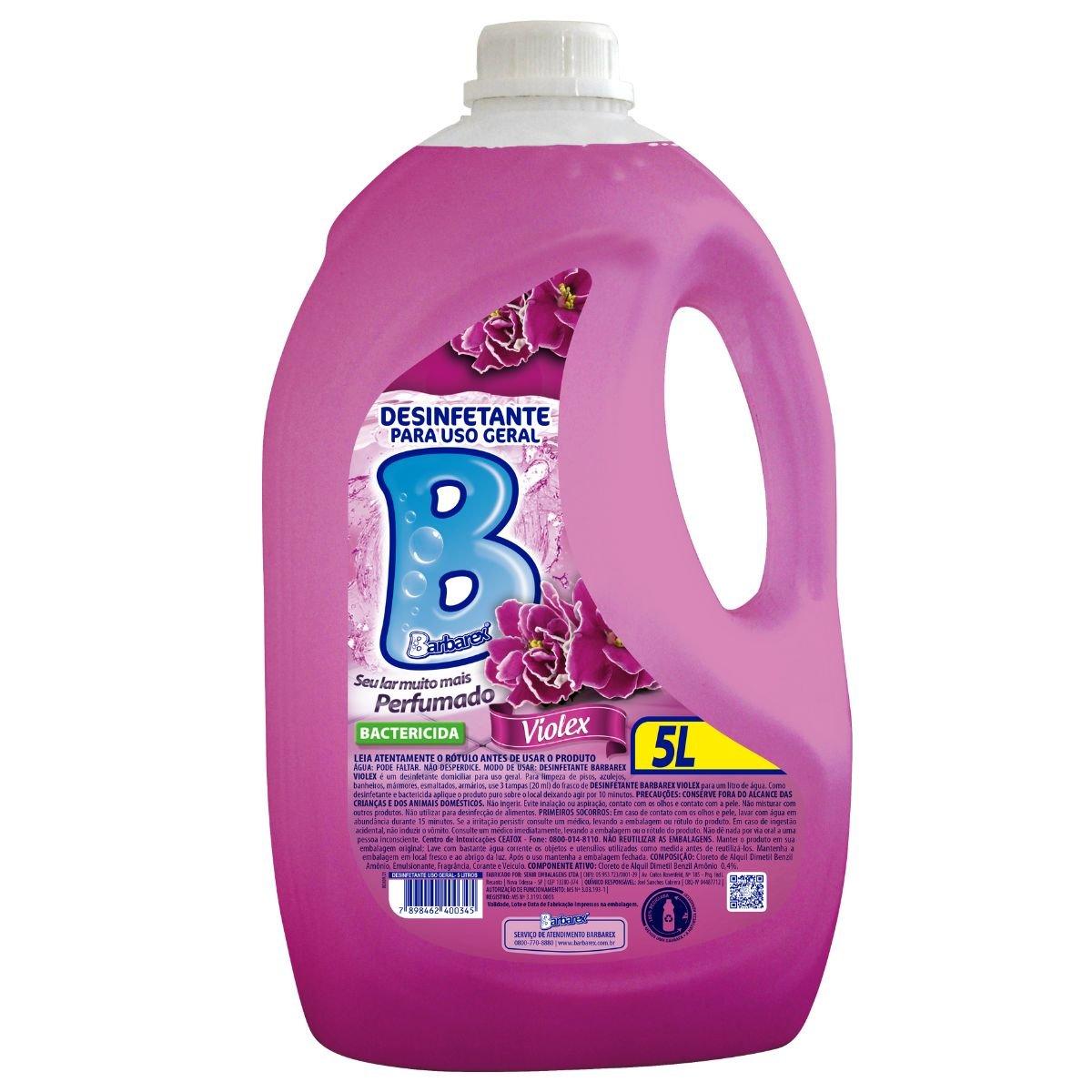 Desinfetante Bactericida Barbarex Violex 5 litros