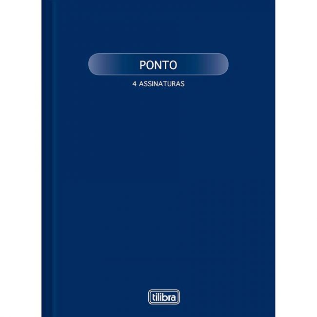 Livro Ponto 4 assinaturas Tilibra 100 folhas 218mm x 319mm 56g/m&sup2;