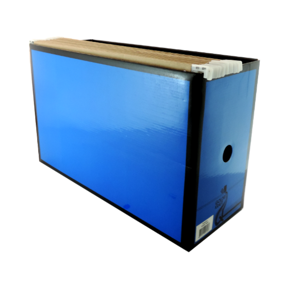 Arquivo Papel&atilde;o Colorido com 10 pastas suspensas Golden Kraft Azul