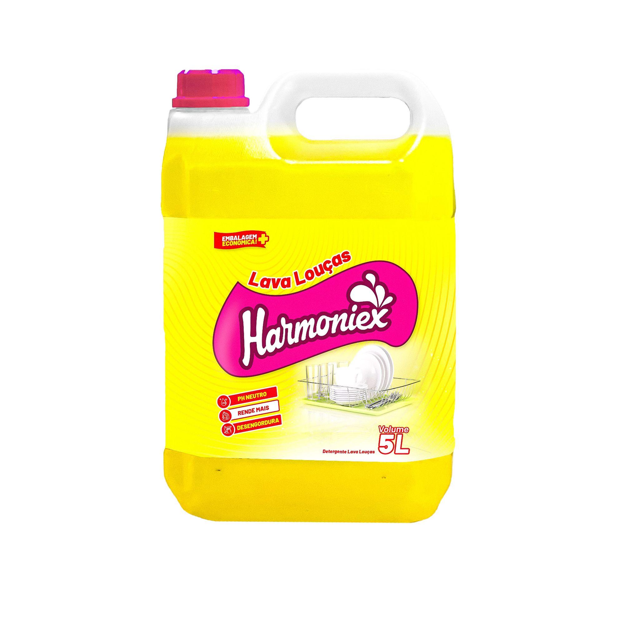 Detergente Lava Lou&ccedil;as Harmoniex 5 litros