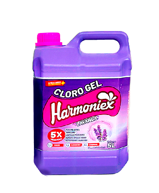 Cloro Gel 5L Harmoniex Lavanda Tira Limo