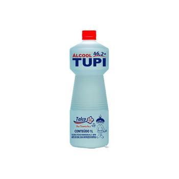 &Aacute;lcool Et&iacute;lico Hidratado 46.2&ordm; INPM Tupi Talco 1 litro Unit&aacute;rio