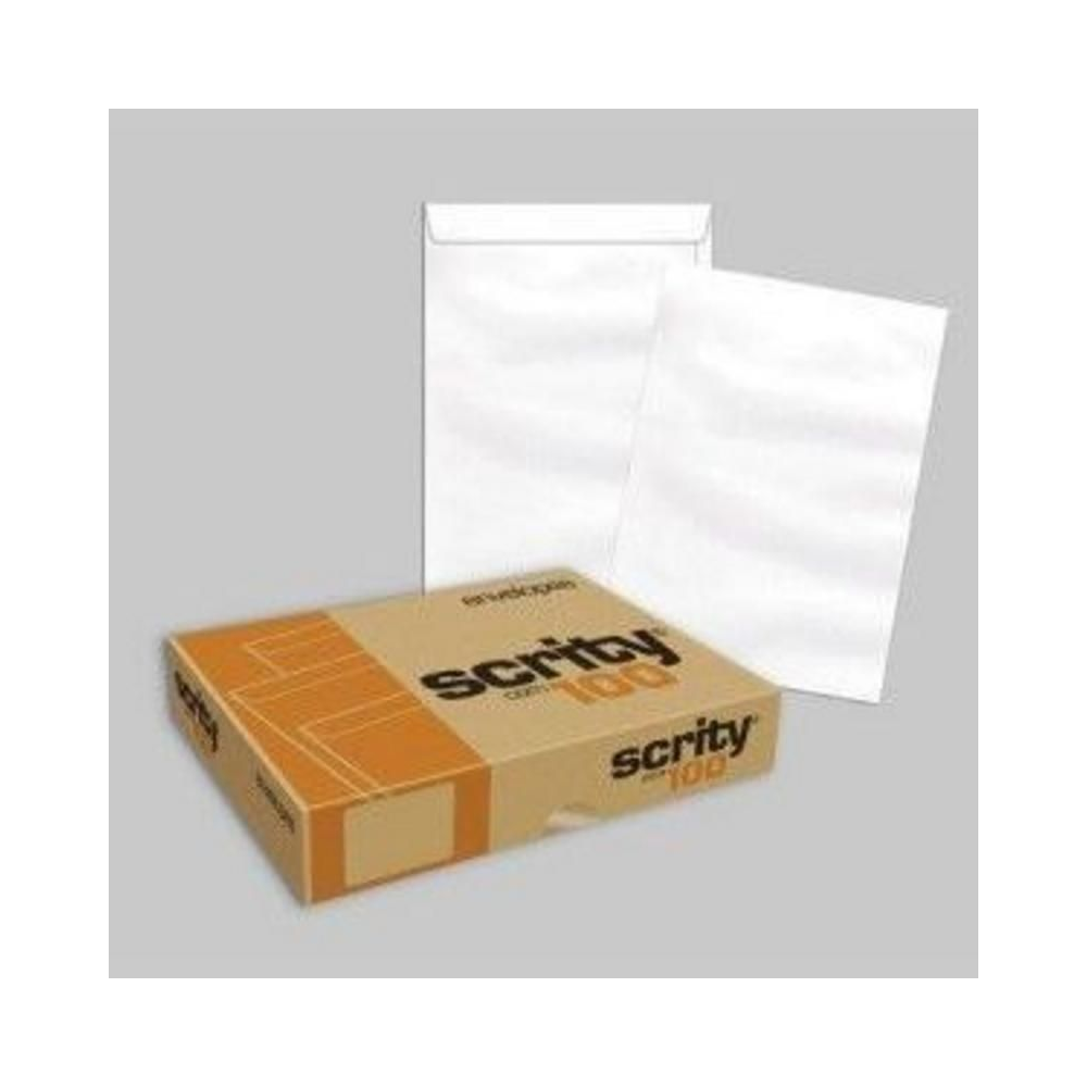 Envelope Saco 250x353 Scrity Branco 100 Unidades