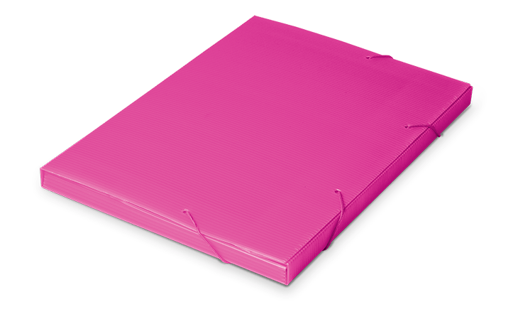Pasta Escolar 20mm Novaonda Polibras Rosa 20mm x 245mm x 335mm