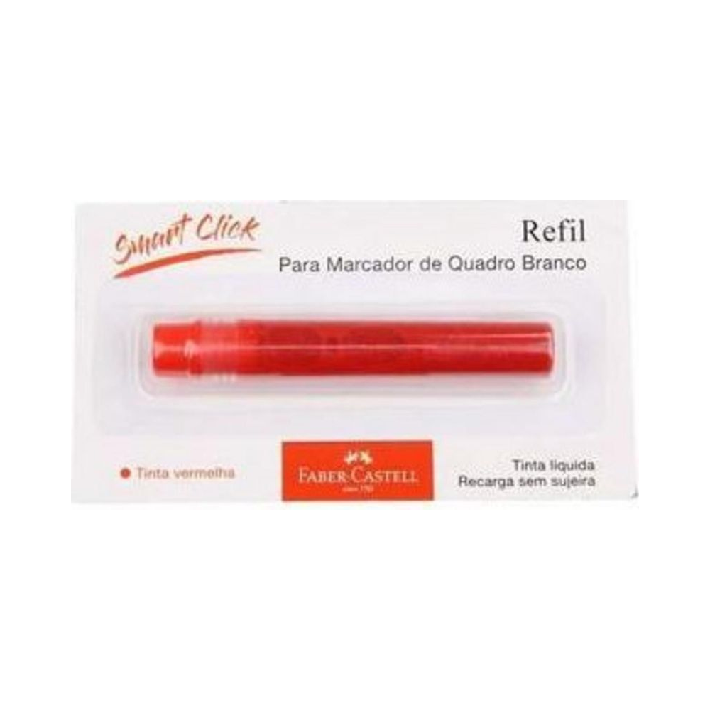 Refil Tinta Quadro Branco Smart Click Vermelha Faber-Castell