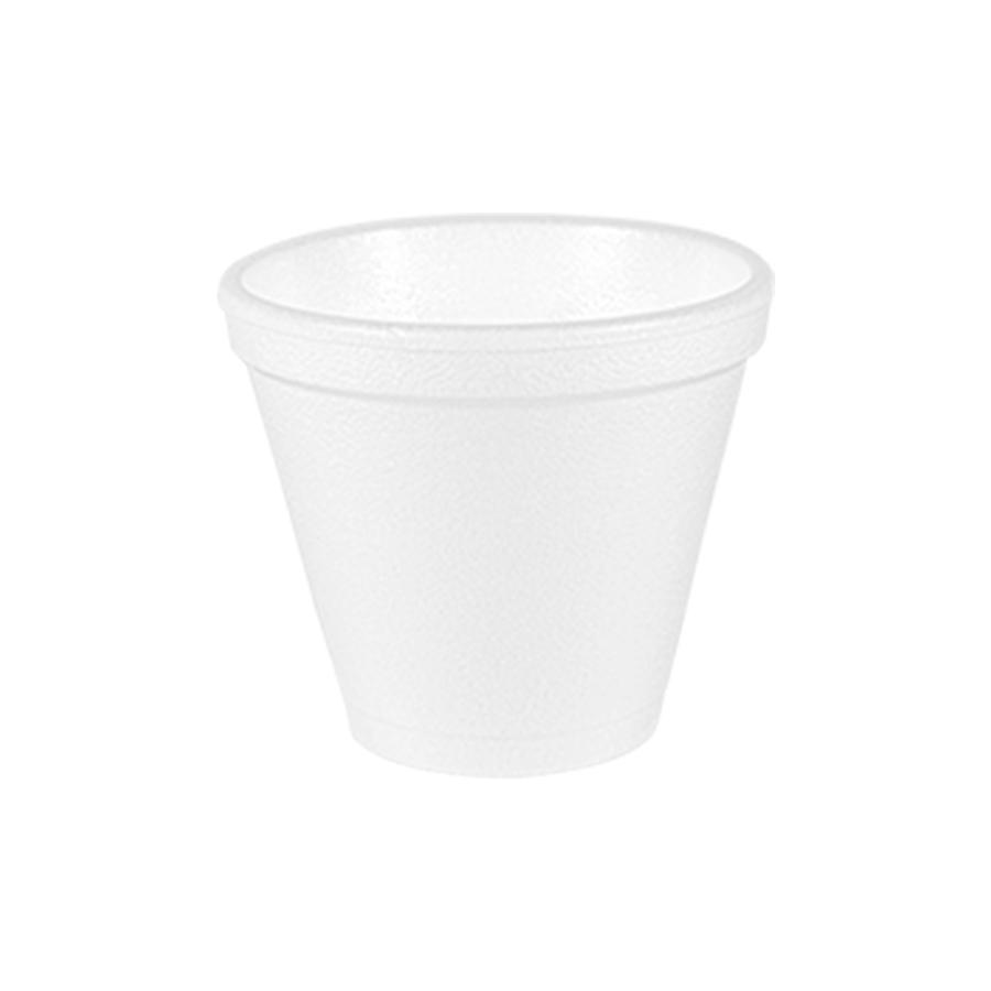 Pote T&eacute;rmico Descart&aacute;vel Isopor Branco Totalplast 480ml 20 unidades