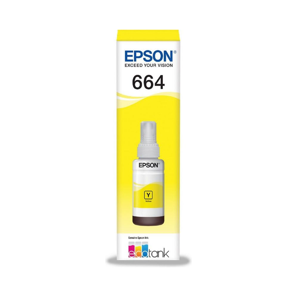 Garrafa de Tinta EcoTank 664 Epson Amarelo 70ml