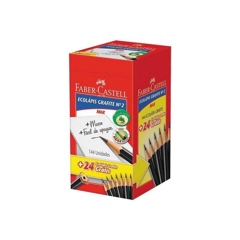 L&aacute;pis Grafite HB Faber-Castell 168 unidades
