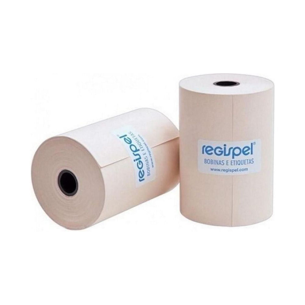 Bobina T&eacute;rmica 80mm x 30m Regispel Unit&aacute;ria Papel Recicl&aacute;vel Livre de BPA