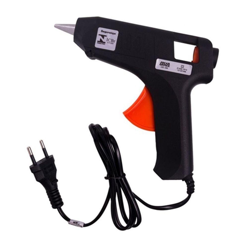 Pistola de Cola Quente Bivolt Leoarte 15W 60Hz Preto Unit&aacute;ria