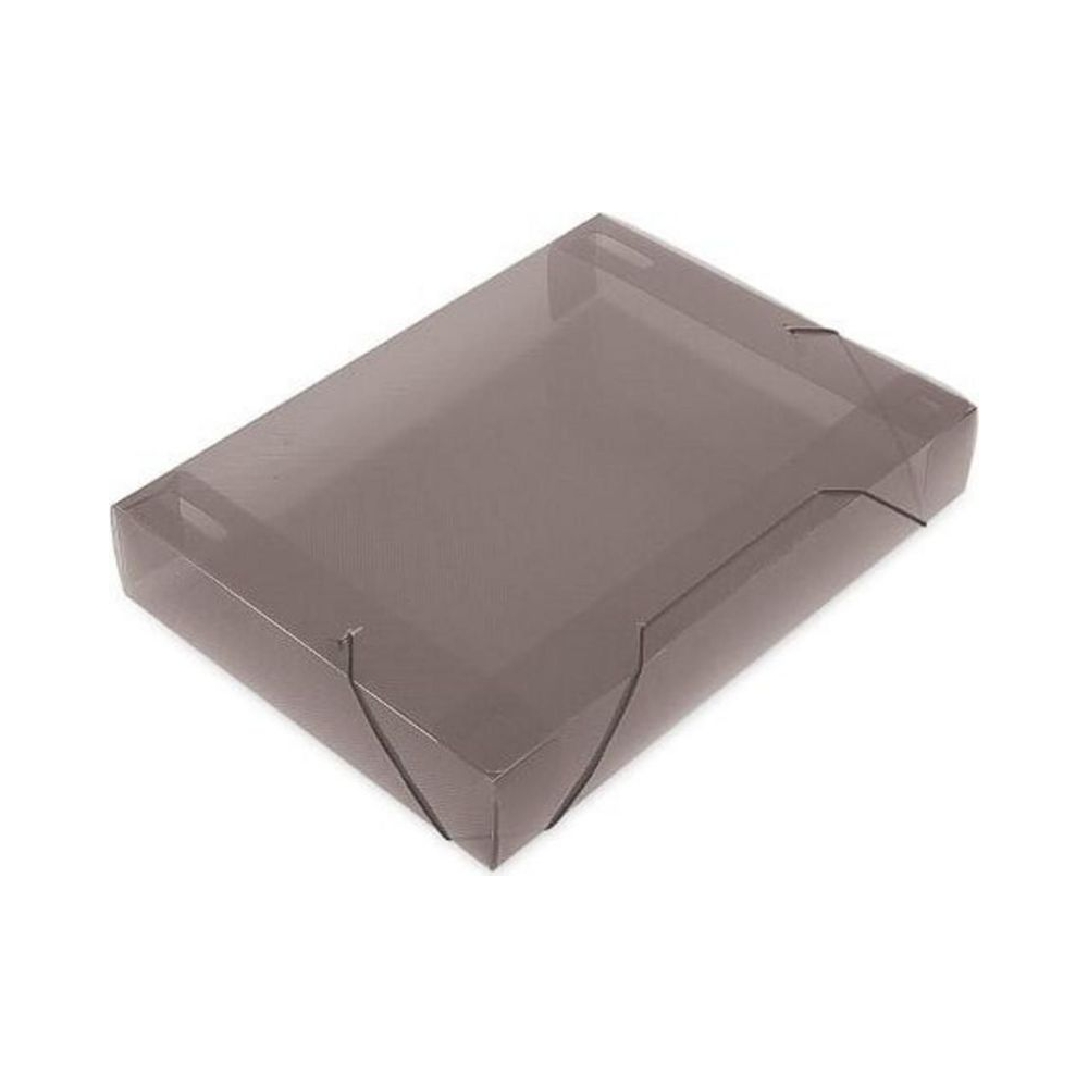 Pasta Aba El&aacute;stico 55mm Of&iacute;cio Polibras Fum&ecirc; 55mm x 245mm x 335mm