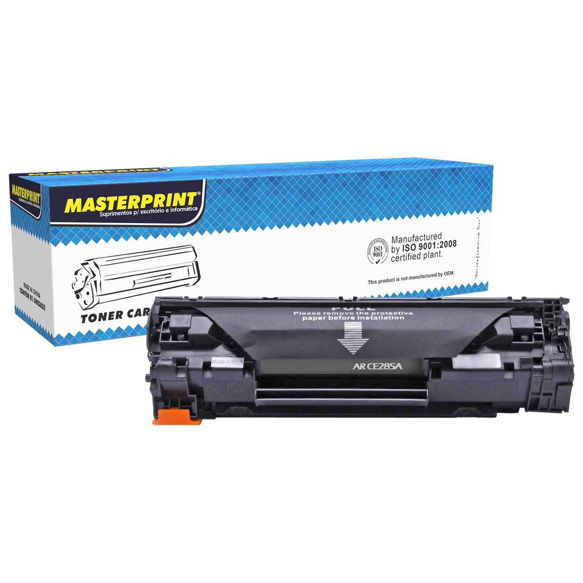 Toner Compat&iacute;vel HP Laserjet CE285A-85A Preto Masterprint