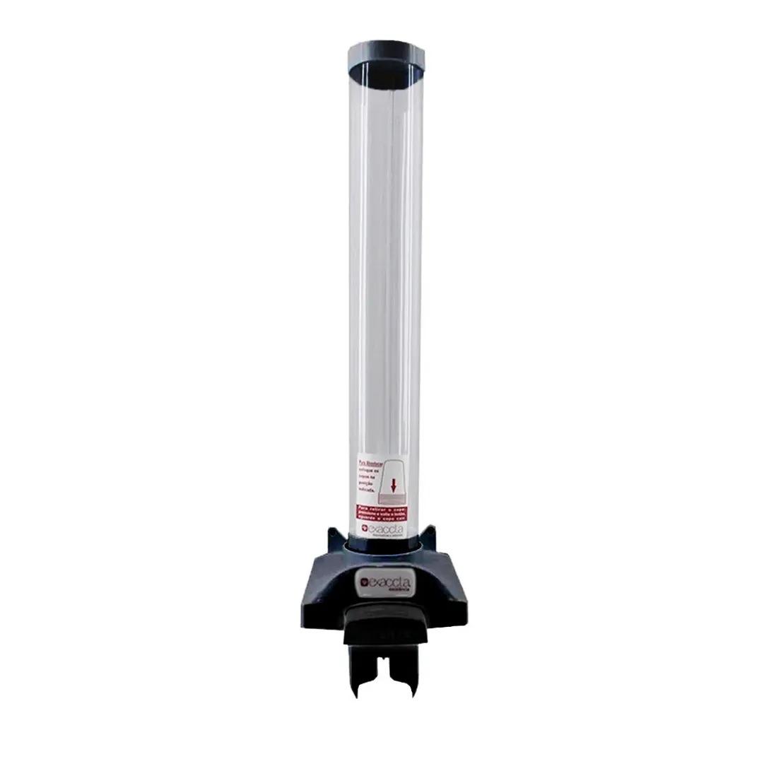 Dispenser para Copo Caf&eacute; com Bot&atilde;o Exaccta Preto EDPPCC