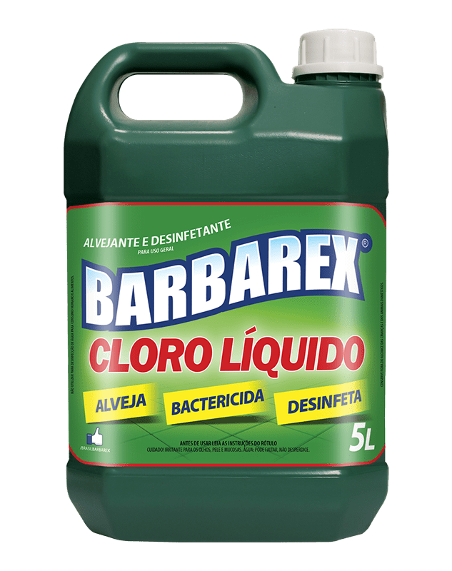 Alvejante Desinfetante Uso Geral Cloro L&iacute;quido Barbarex 5L