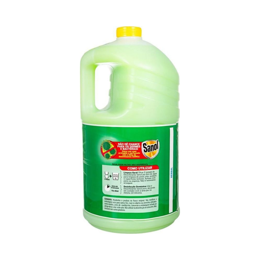 Sanol Desinfetante Bactericida Herbal 5L