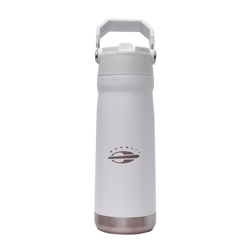 Garrafa T&eacute;rmica Mormaii Logo 680ml em A&ccedil;o Inox com Tampa Antivazamento