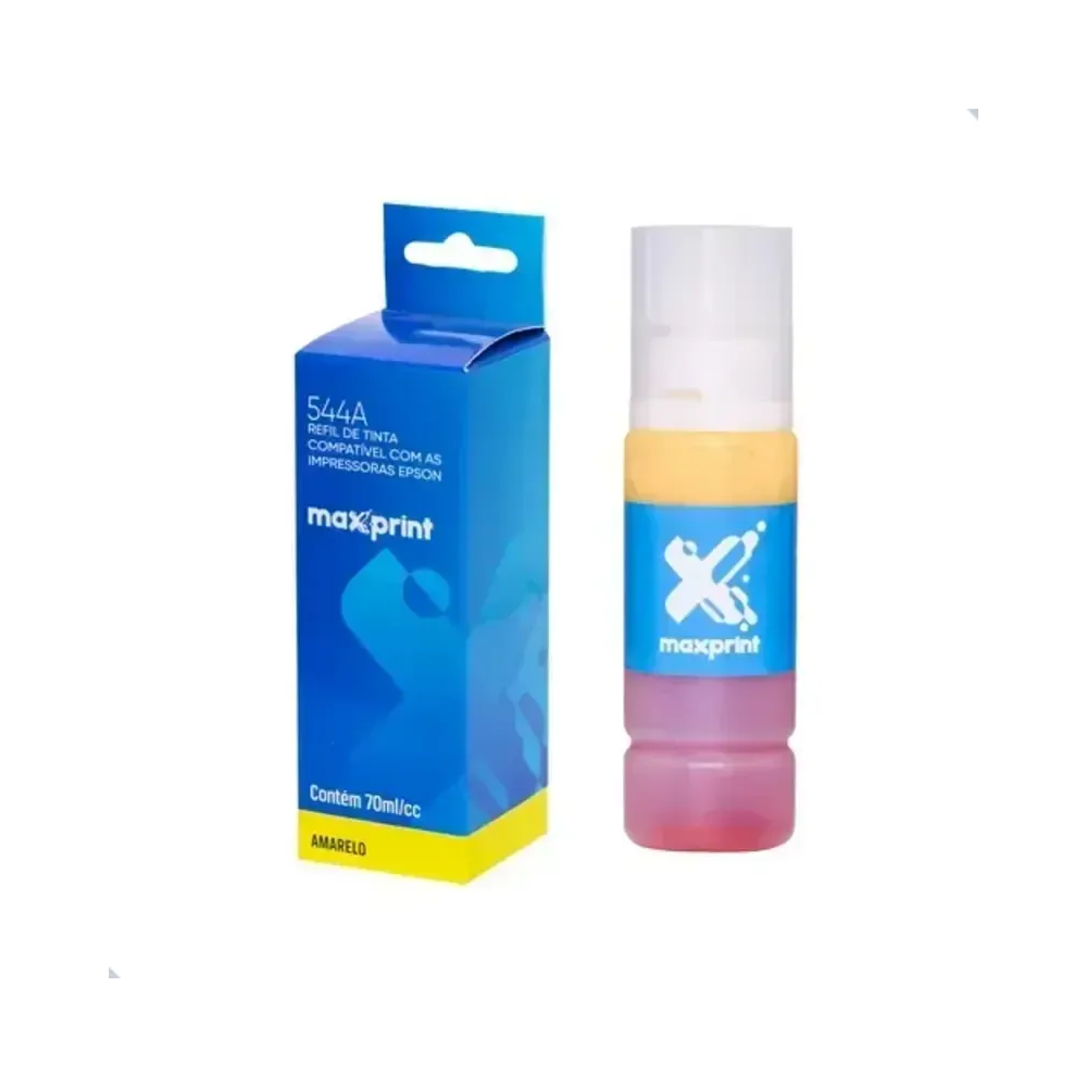 Garrafa de Tinta 544A Maxprint Amarelo 70ml