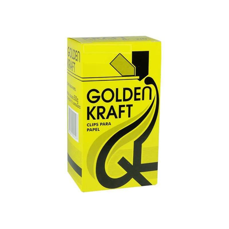 Clips para Papel 11 mm x 37 mm Golden Kraft Colorido 50 Unidades