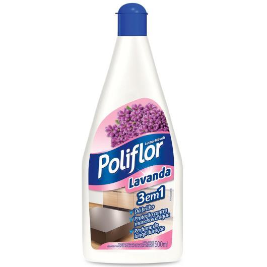Lustra M&oacute;veis Poliflor Lavanda 500ml Unit&aacute;rio