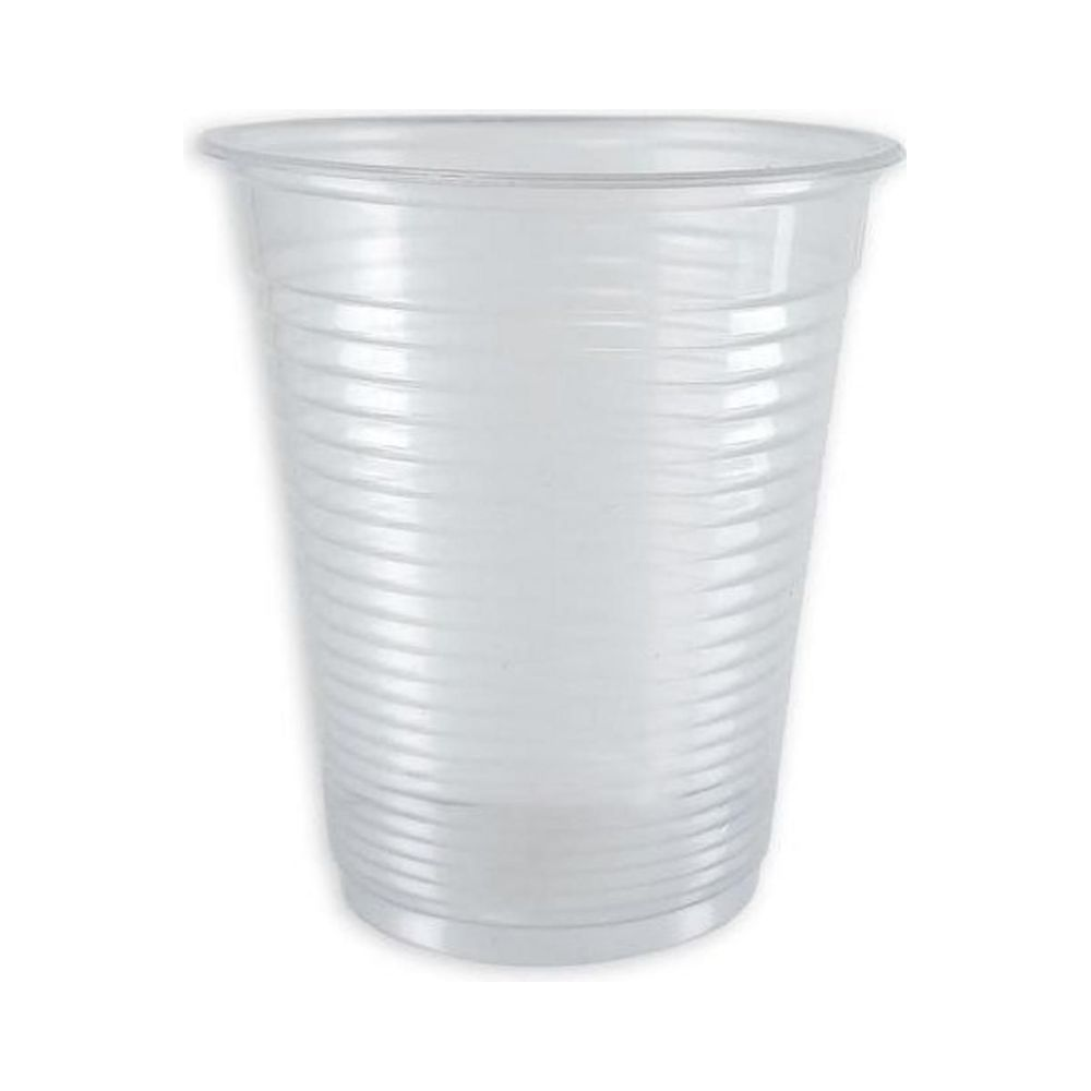 Copos Descart&aacute;veis Transparentes Ecocoppo 180 ml 100 unidades