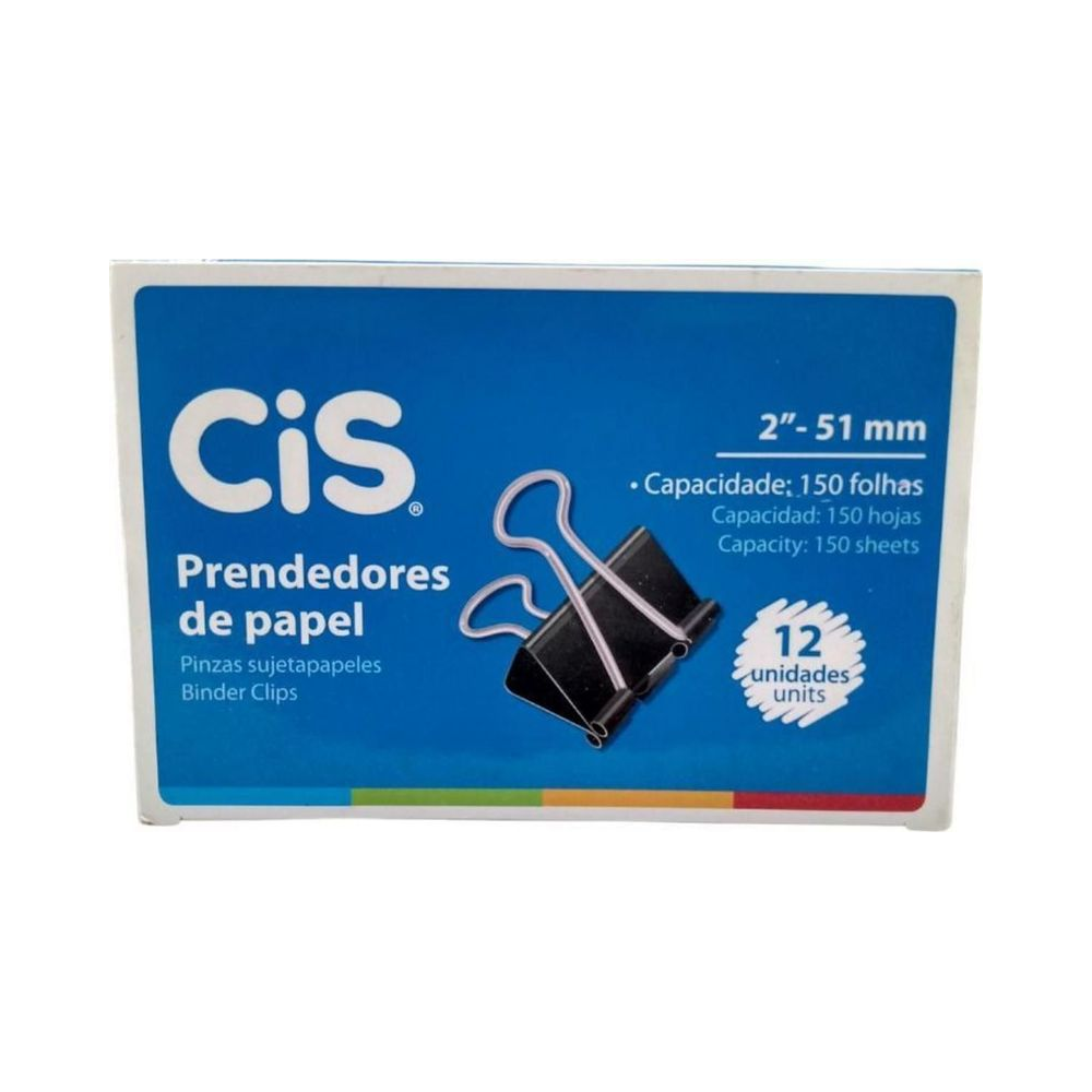 Prendedor de Pepal 51mm 150 folhas CIS 12 unidades
