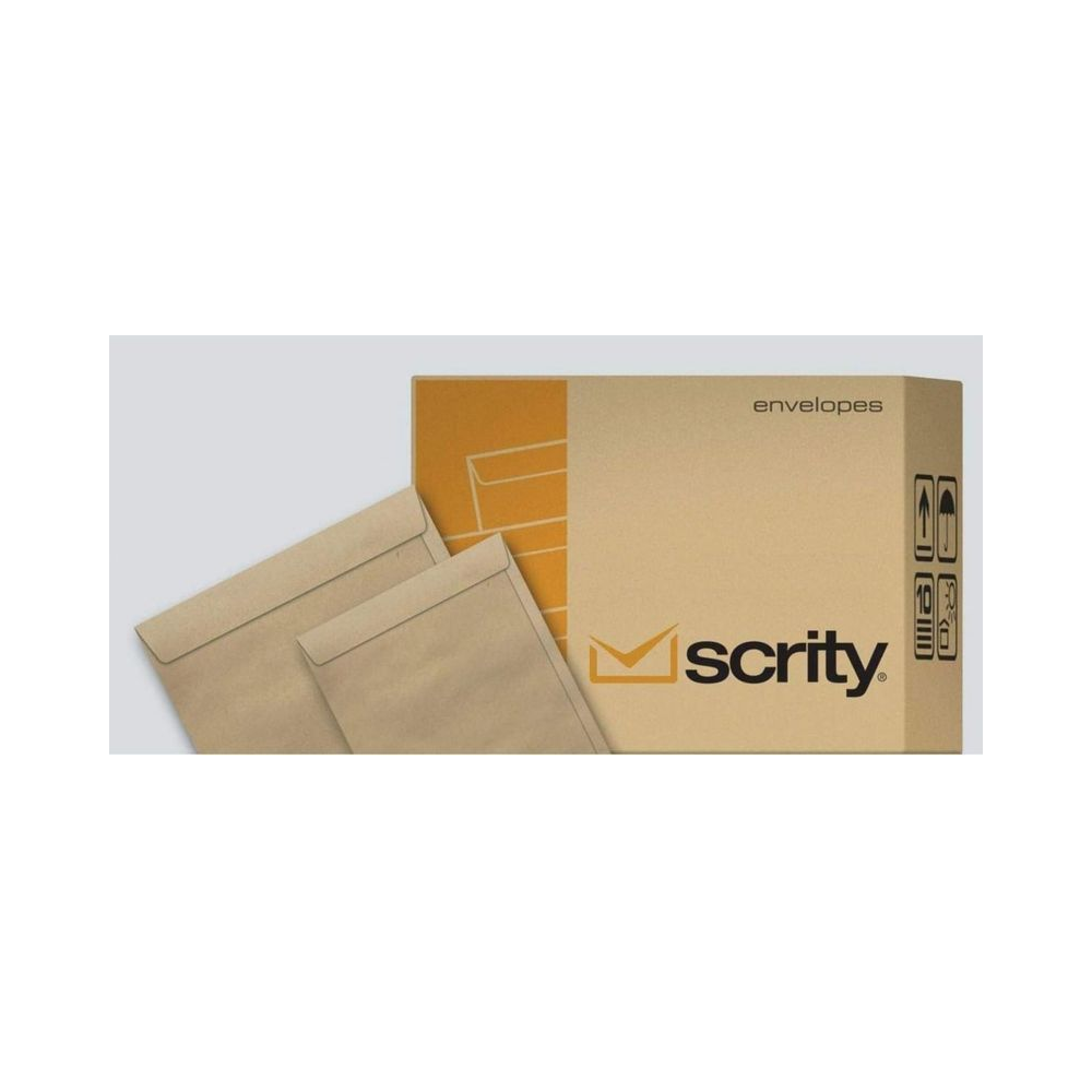 Envelope Saco SKN017 Scrity Kraft 110x170mm Pacote com 10 Unidades