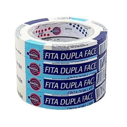 Fita Dupla Face Eurocel DPF740 18mm x 30m Branco