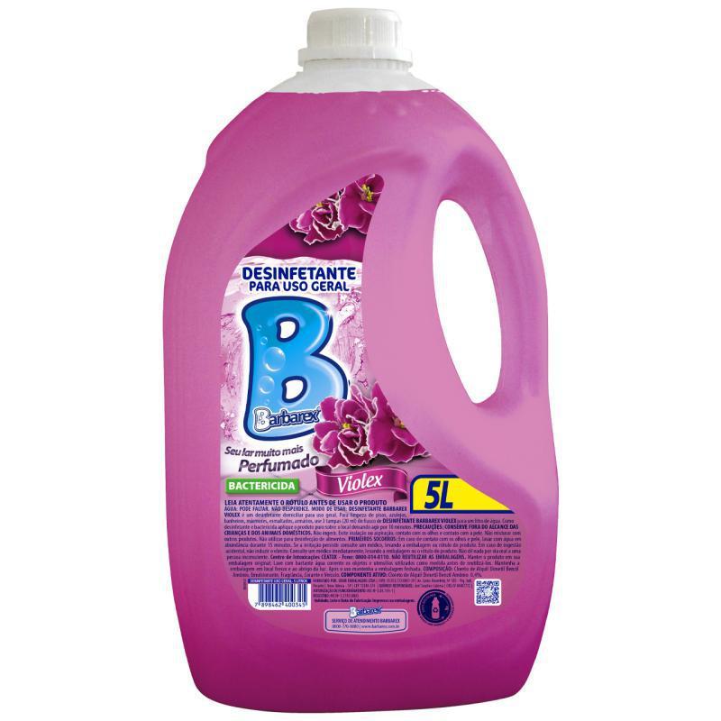 Desinfetante Bactericida Barbarex Pinho 5 litros