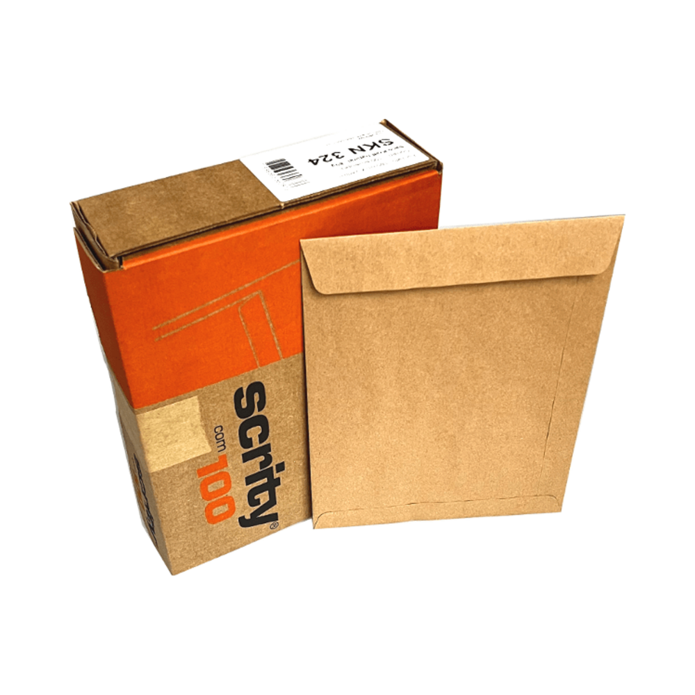 Envelope Kraft Natural 80g 185x248 Scrity - 100 un