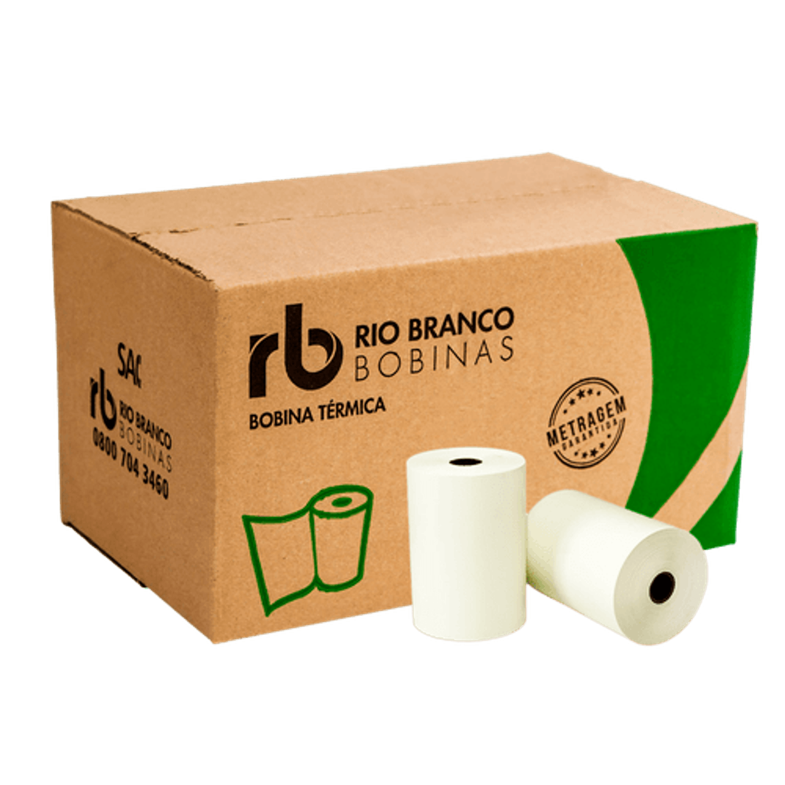 Bobina T&eacute;rmica 80x40 Caixa com 30 Unidades Rio Branco