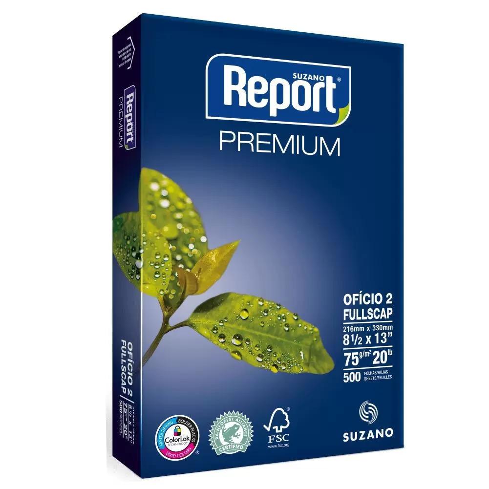 Papel Sulfite Of&iacute;cio 2 Fullscap Report 75g/m&sup2; 500 folhas