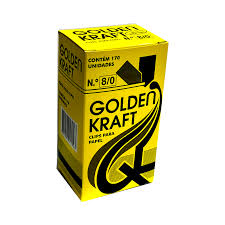 Clips para Papel 8/0 Golden Kraft com 170 unidades