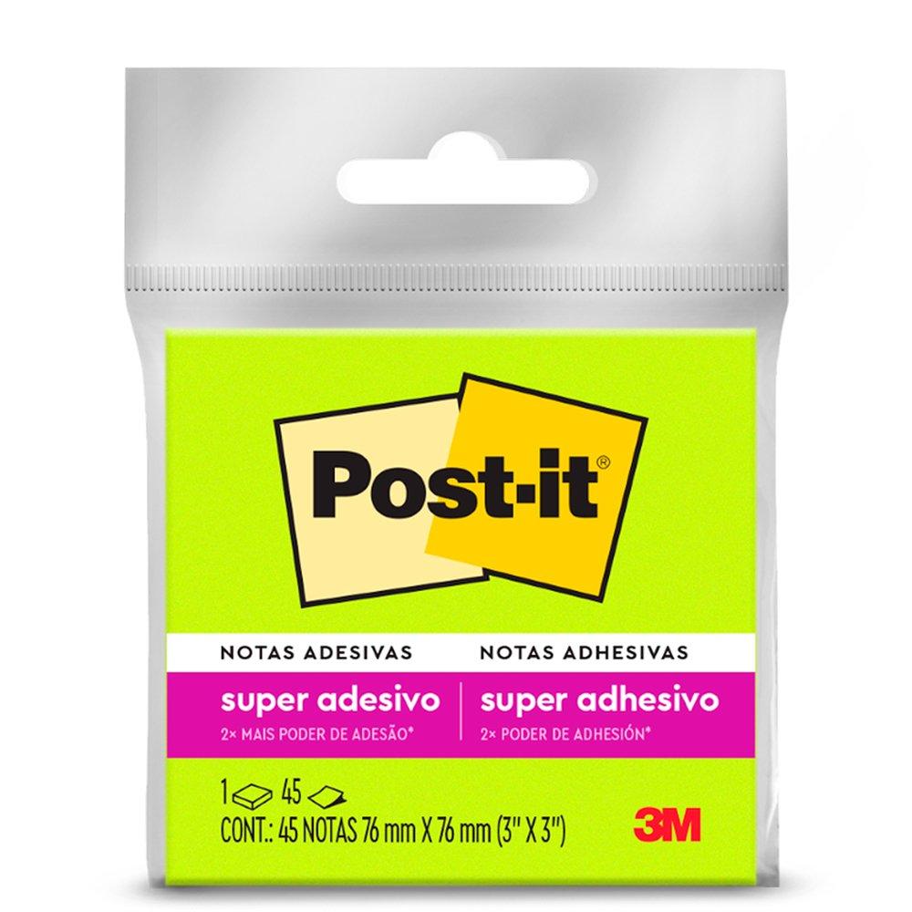 Notas Adesivas Post-it 45 folhas 76mm x 76mm Verde