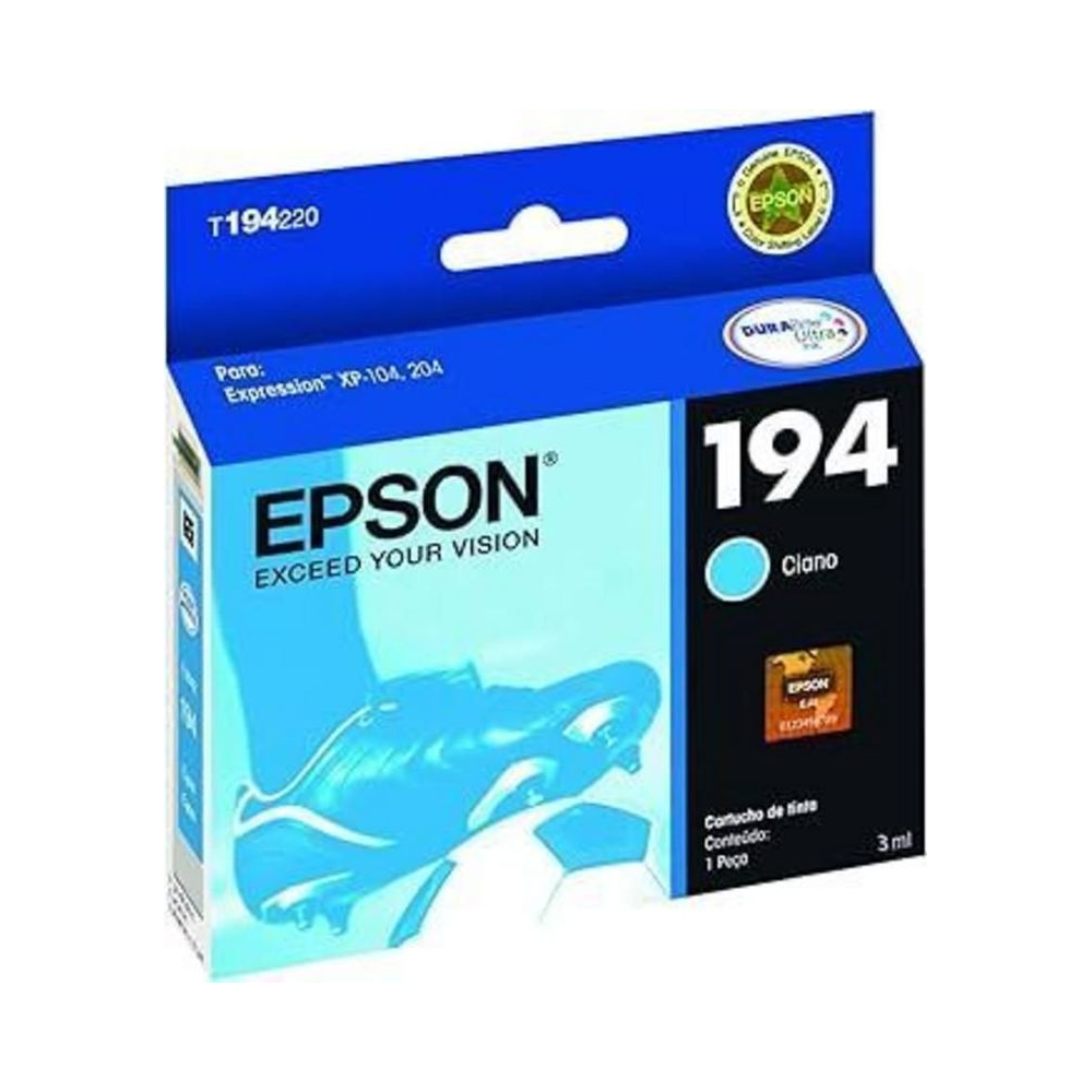 Cartucho 194 Ciano Epson 3ml DURABrite Ultra