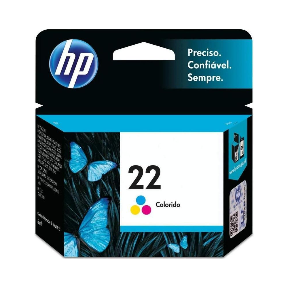 Cartucho 22 HP Colorido 6ml