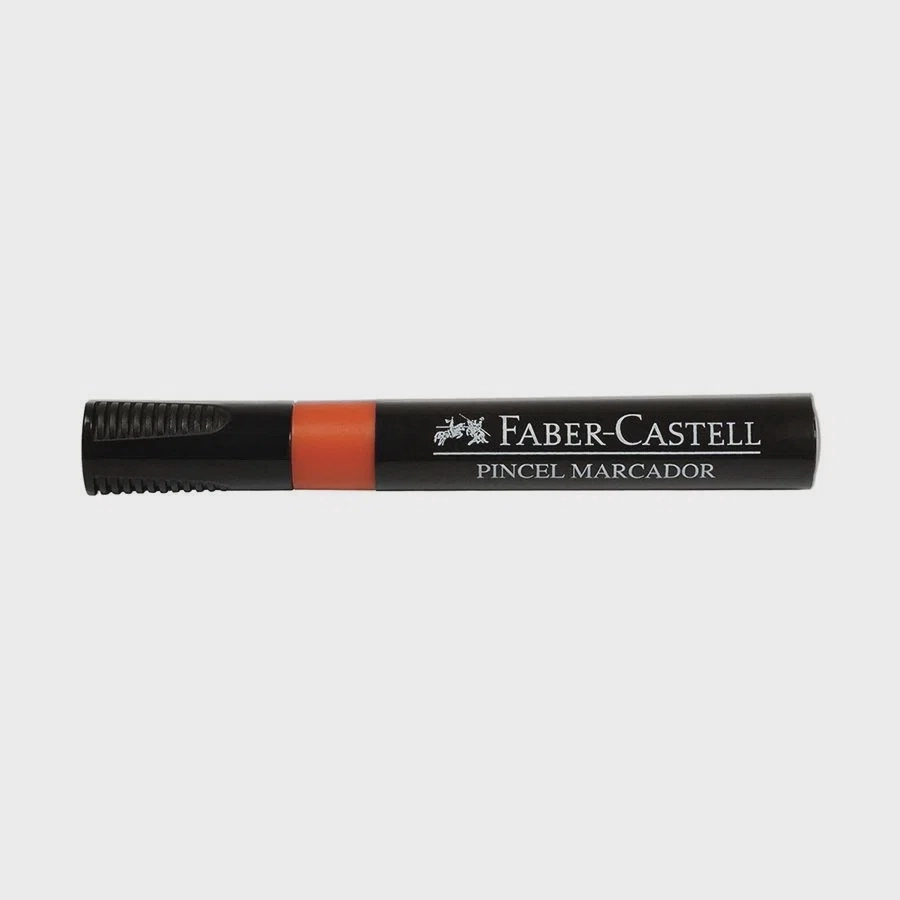 Pincel Marcador Faber-Castell Preto