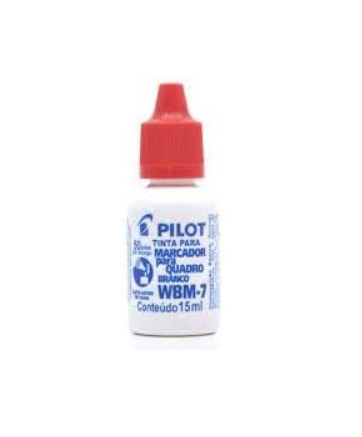 Tinta Marcador Quadro Branco WBM-7 Pilot Vermelha 15ml Unit&aacute;rio