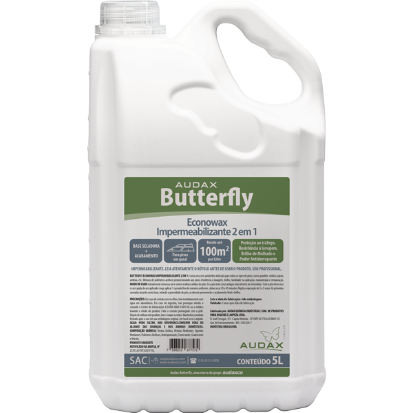 Impermeabilizante Econowax 2 em 1 Audax Butterfly 5 litros