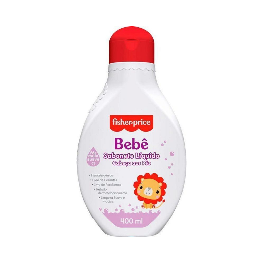 Sabonete Infantil L&iacute;quido 400ml Fisher-Price Hipoalerg&ecirc;nico