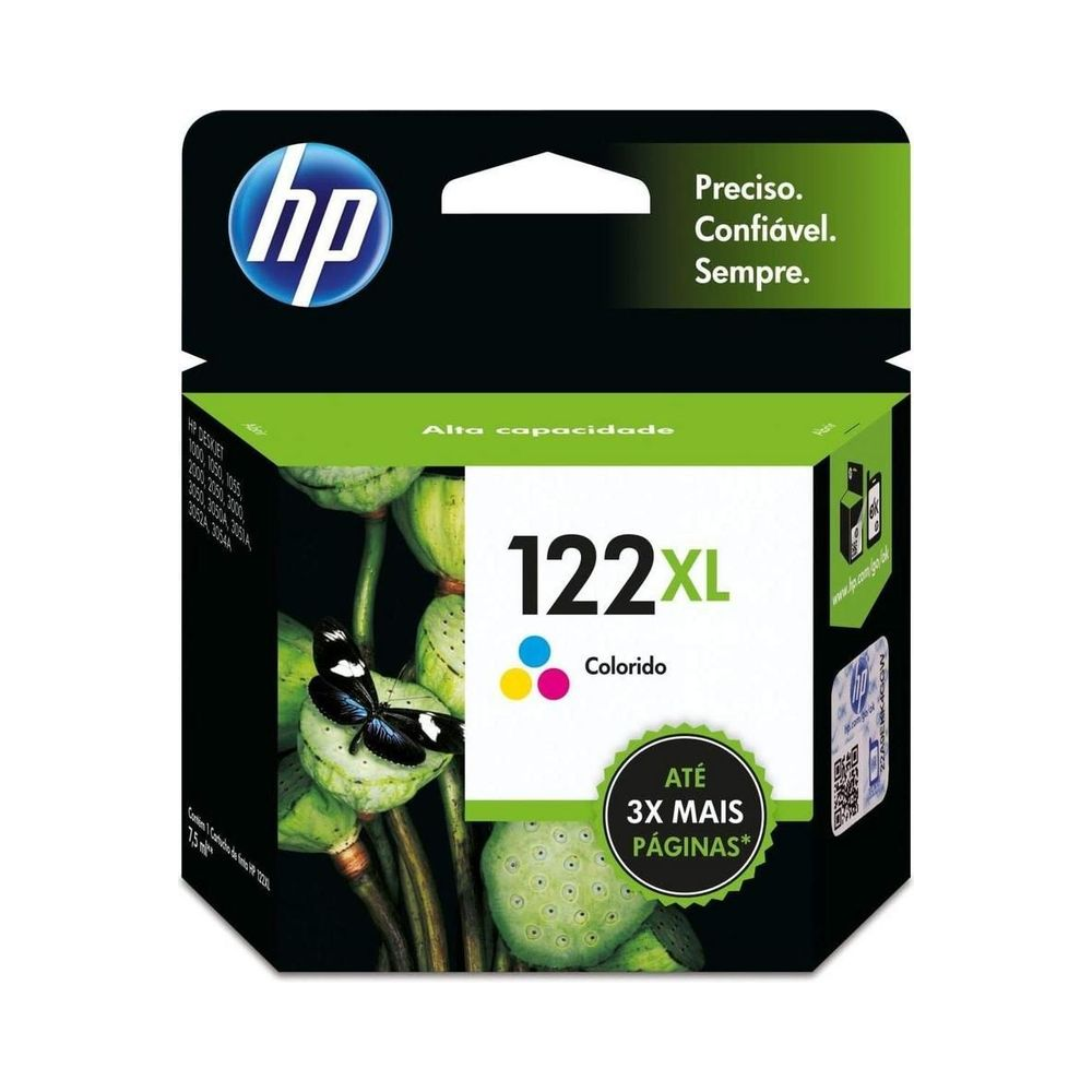 Cartucho 122XL CH564HB HP Colorido 7.5ml