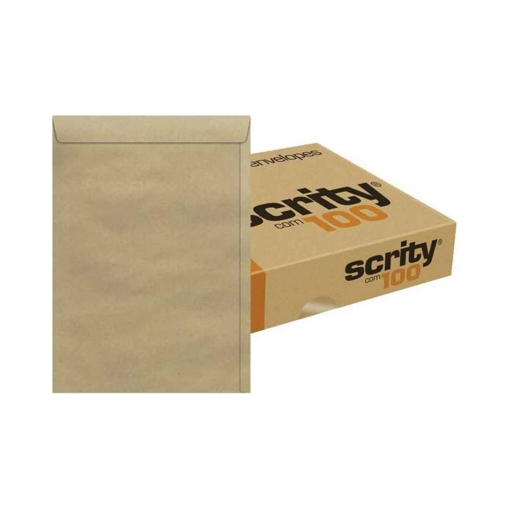 Envelope Saco Kraft 229x324 Scrity 100 unidades