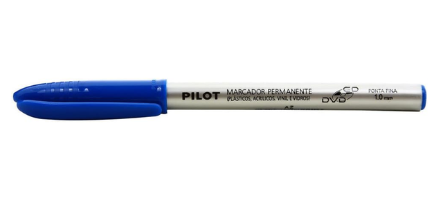 Marcador Permanente 1.0mm Pilot Azul