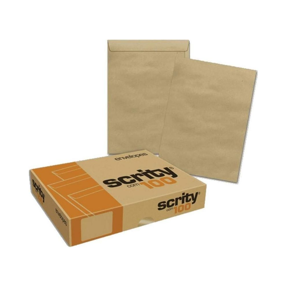 Envelope Kraft 200x800 Scrity 100 un