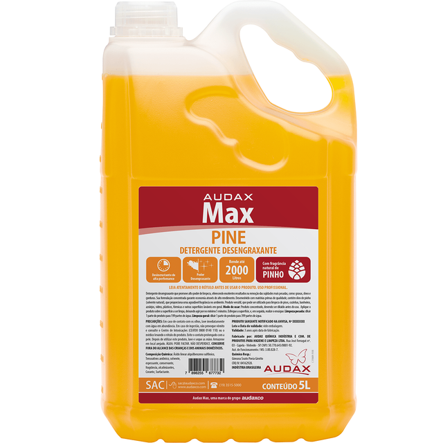 Detergente Desengraxante 5 Litros Audax Max Pinho